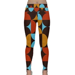 Geometric Pattern Lightweight Velour Classic Yoga Leggings by Valentinaart