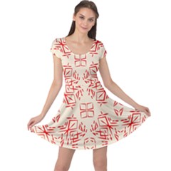 Abstract Pattern Geometric Backgrounds   Cap Sleeve Dress by Eskimos