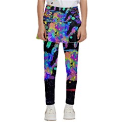Crazy Multicolored Each Other Running Splashes Hand 1 Kids  Skirted Pants by EDDArt
