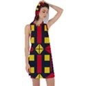 Abstract pattern geometric backgrounds   Racer Back Hoodie Dress View1