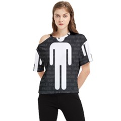 All Work And No Pants Makes Jack Significantly More Interesting One Shoulder Cut Out Tee by WetdryvacsLair