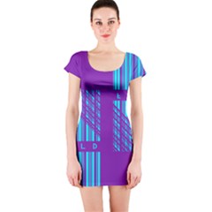 Fold At Home Folding Short Sleeve Bodycon Dress by WetdryvacsLair