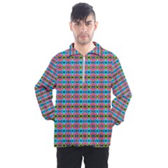 Dots On Dots Men s Half Zip Pullover by Thespacecampers