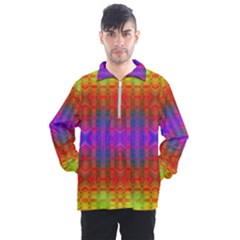 Electric Sunset Men s Half Zip Pullover by Thespacecampers