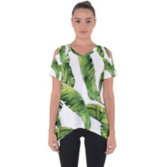 Sheets Tropical Plant Palm Summer Exotic Cut Out Side Drop Tee by artworkshop