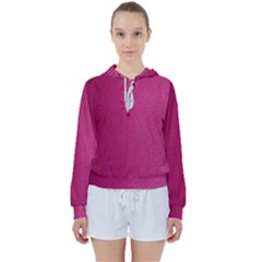Pink Leather Leather Texture Skin Texture Women s Tie Up Sweat by artworkshop