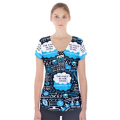 The Fault In Our Stars Collage Short Sleeve Front Detail Top by nate14shop