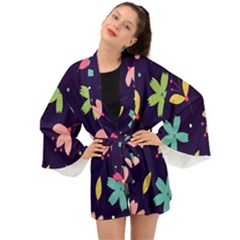 Colorful Floral Long Sleeve Kimono by hanggaravicky2