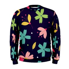 Colorful Floral Men s Sweatshirt by hanggaravicky2