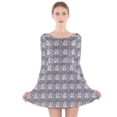 Digitalart Long Sleeve Velvet Skater Dress by Sparkle