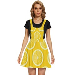 Lemon-fruits-slice-seamless-pattern Apron Dress by nate14shop