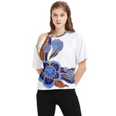 Im Fourth Dimension Colour 59 One Shoulder Cut Out Tee by imanmulyana