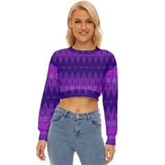 Illustration Purple Abstract Wallpaper Pattern Abstract Lightweight Long Sleeve Sweatshirt by Sudhe