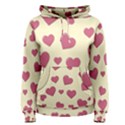 Valentine Flat Love Hearts Design Romantic Women s Pullover Hoodie View1