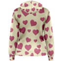 Valentine Flat Love Hearts Design Romantic Women s Pullover Hoodie View2