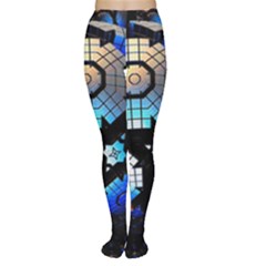Illustration Tech Galaxy Robot Bot Science Tights by danenraven