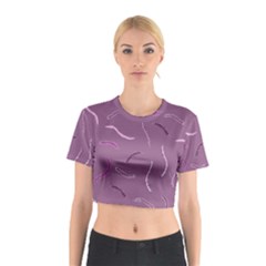 Feather Cotton Crop Top by nateshop