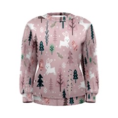 Winter Season Seamless Pattern Women s Sweatshirt by Jancukart