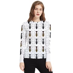 Ants Insect Pattern Cartoon Ant Animal Women s Long Sleeve Rash Guard by Ravend