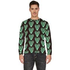Watercolor Seaweed Black Men s Fleece Sweatshirt by ConteMonfrey