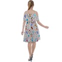 Medical Devices Cut Out Shoulders Chiffon Dress View2