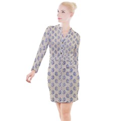 Mermaids Are Real Button Long Sleeve Dress by ConteMonfrey