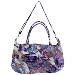 Abstract Cross Currents Removal Strap Handbag by kaleidomarblingart