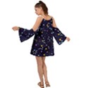 Seamless Pattern With Cartoon Zodiac Constellations Starry Sky Boho Dress View2