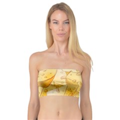 Cheese-slices-seamless-pattern-cartoon-style Bandeau Top by Pakemis