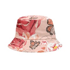 Beautiful-seamless-spring-pattern-with-roses-peony-orchid-succulents Inside Out Bucket Hat by Pakemis
