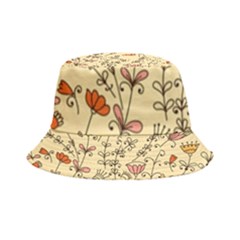 Seamless-pattern-with-different-flowers Inside Out Bucket Hat by Pakemis