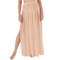 Color Apricot Maxi Chiffon Tie-up Sarong by Kultjers