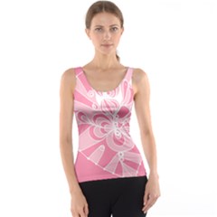 Pink Zendoodle Tank Top by Mazipoodles