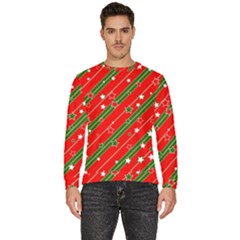 Christmas Paper Star Texture Men s Fleece Sweatshirt by Uceng