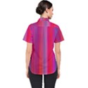 Multicolored Abstract Linear Print Women s Short Sleeve Shirt View2