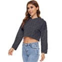 Black Wall Texture Women s Lightweight Cropped Hoodie View2