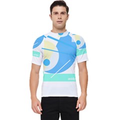 Abstract Art Design T- Shirt Abstract-1 T- Shirt Men s Short Sleeve Rash Guard by maxcute