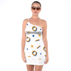 Abstract Dots And Line Pattern T- Shirt Abstract Dots And Line Pattern T- Shirt One Soulder Bodycon Dress by maxcute
