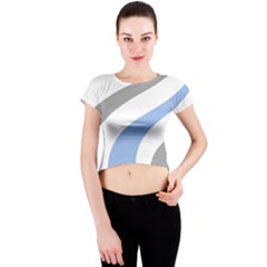 Abstract Pattern T- Shirt Abstract Pattern 4 Crew Neck Crop Top by maxcute