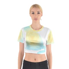 Cat Silhouette T- Shirt Cat With Heart Light T- Shirt Cotton Crop Top by maxcute