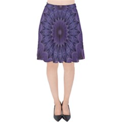 Shape Geometric Symmetrical Velvet High Waist Skirt by Ravend