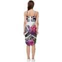 Gothic Floral Skeletons Wrap Frill Dress View4