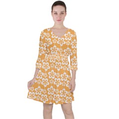 Pattern 110 Quarter Sleeve Ruffle Waist Dress by GardenOfOphir