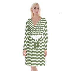 Pattern 126 Long Sleeve Velvet Front Wrap Dress by GardenOfOphir