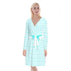 Pattern 198 Long Sleeve Velvet Front Wrap Dress by GardenOfOphir