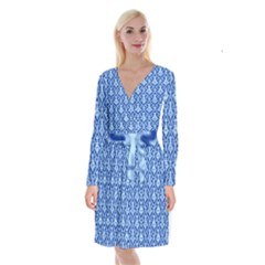 Pattern 244 Long Sleeve Velvet Front Wrap Dress by GardenOfOphir