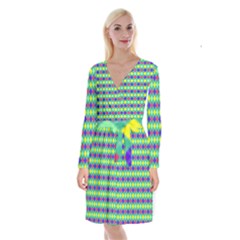 Pattern 250 Long Sleeve Velvet Front Wrap Dress by GardenOfOphir
