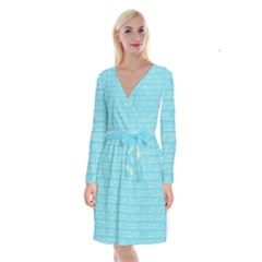 Pattern 316 Long Sleeve Velvet Front Wrap Dress by GardenOfOphir