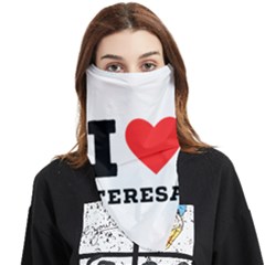 I Love Teresa Face Covering Bandana (triangle) by ilovewhateva