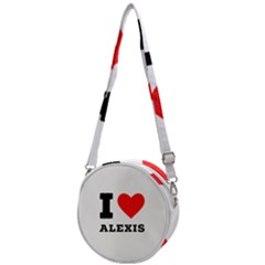 I Love Alexis Crossbody Circle Bag by ilovewhateva